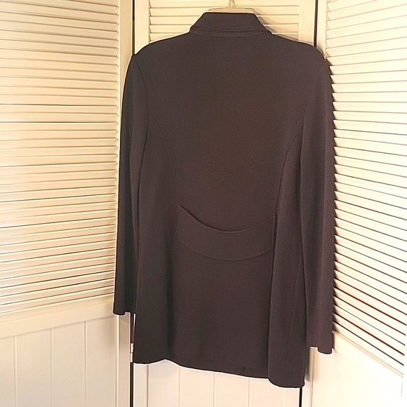ST JOHN COLLECTION BY MARIE GRAY CHOCOLATE BROWN  DOUBLE BREASTED BLAZER  SZ8 - Picture 4 of 9